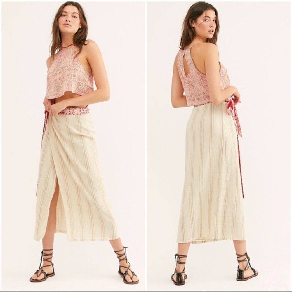 Free People Wrapped Around You Skirt & Top Large - Picture 3 of 5